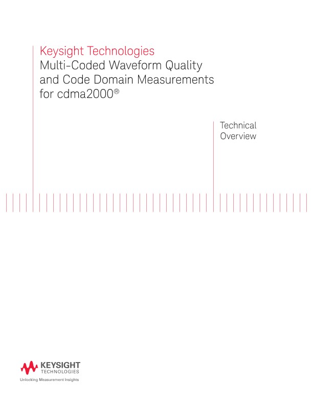 Multi-Coded Waveform Quality and Code Domain Measurements for cdma2000 