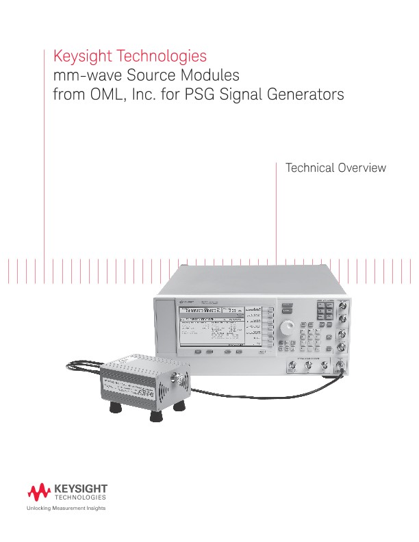 mm-wave Source Modules from OML, Inc. for PSG Signal Generators 