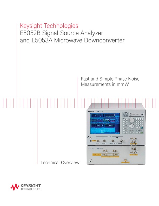 E5052B Signal Source Analyzerand E5053A Microwave Downconverter
