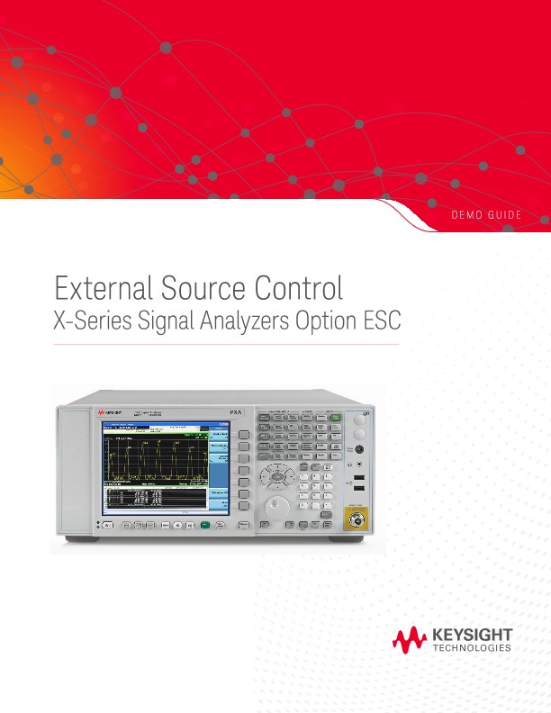 External Source Control X-Series Signal Analyzers Option ESC 