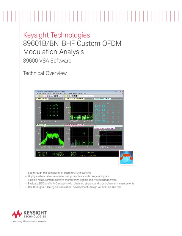 89601B/BN-BHF Custom OFDM Modulation Analysis 89600 VSA Software 