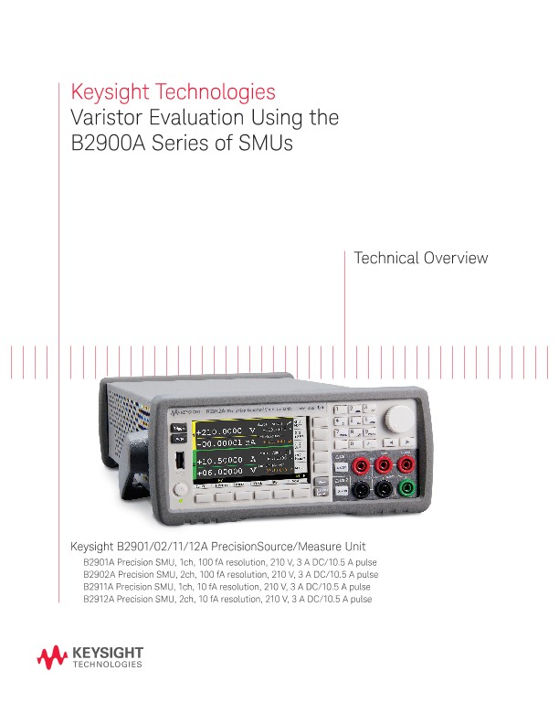 Varistor Evaluation Using the AB2900A Series of SMUs