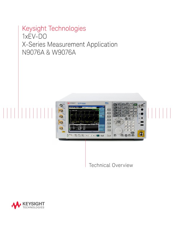 1xEV-DO X-Series Measurement Application N9076A & W9076A 