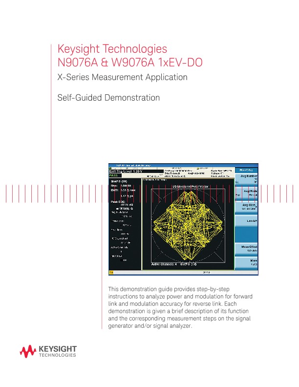 N9076A & W9076A 1xEV-DO X-Series Measurement Application, Self