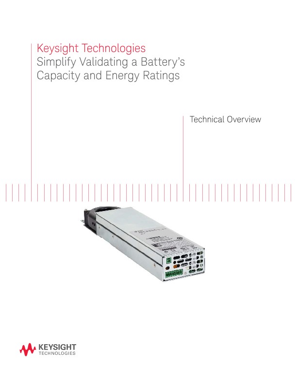 Simplify Validating a Battery’s Capacity and Energy Ratings