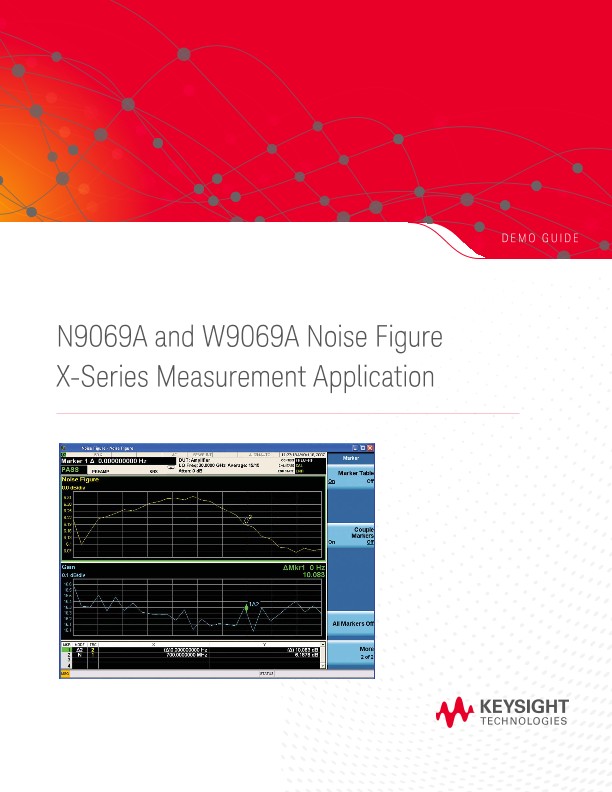 N9069A & W9069A Noise Figure X-Series Measurement Application