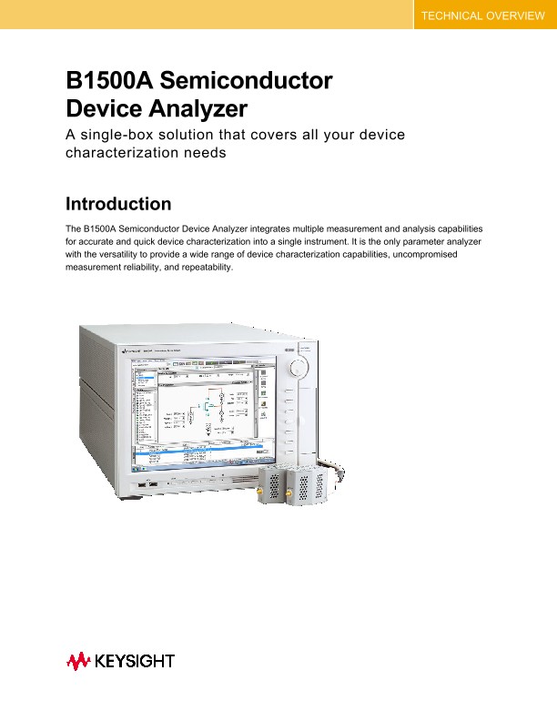 B1500A Semiconductor Device Analyzer