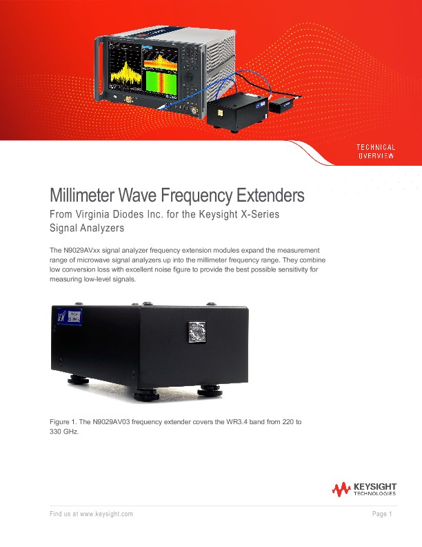 Millimeter Wave Frequency Extenders