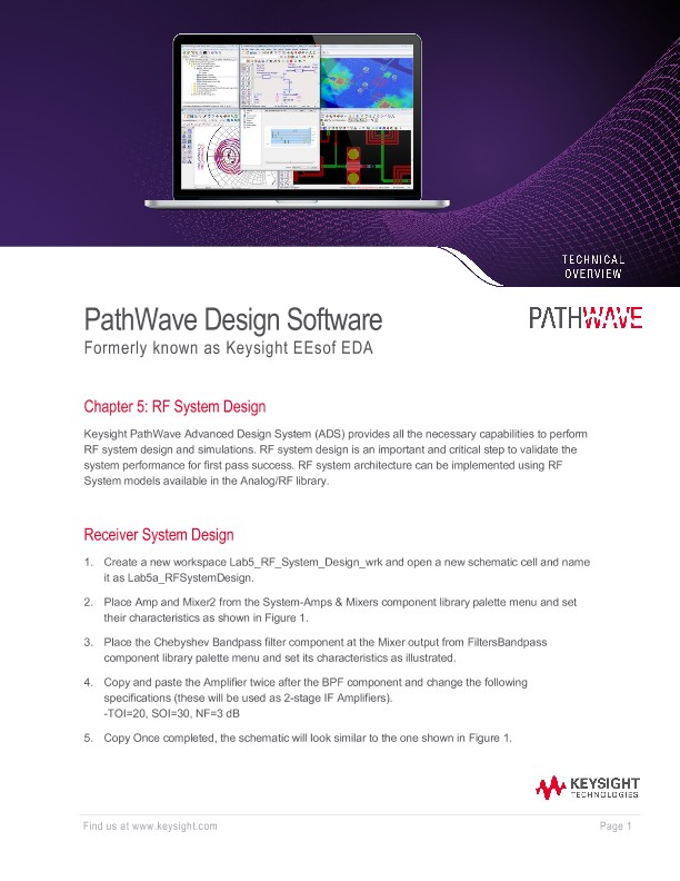 RF System Design - Chapter 5 PDF Asset Page | Keysight