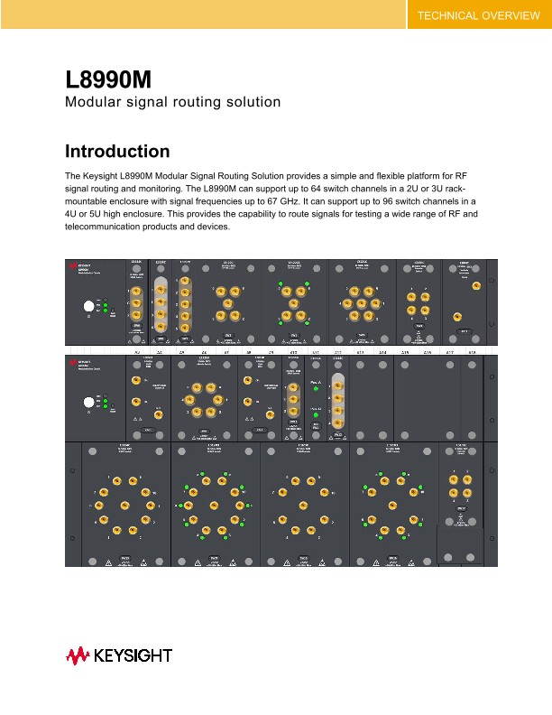 L8990M Modular Signal Routing Solution