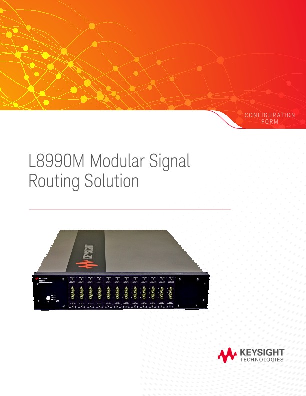 L8990 Modular Switch Matrix Configuration Form