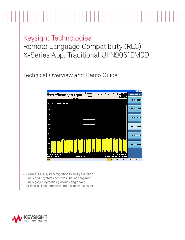 Remote Language Compatibility (RLC) X-Series App, Traditional UI N9061EM0D