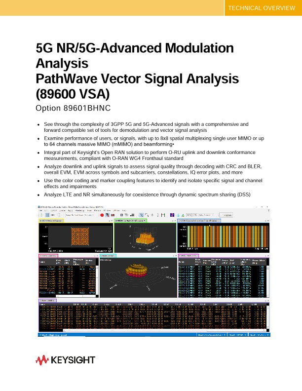 PathWave Vector Signal Analysis (89600 VSA)