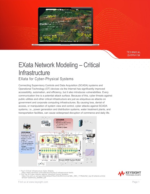 EXata Network Modeling - Critical Infrastructure