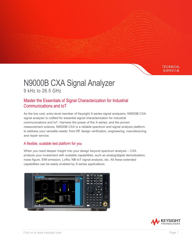 N9000B CXA Signal Analyzer