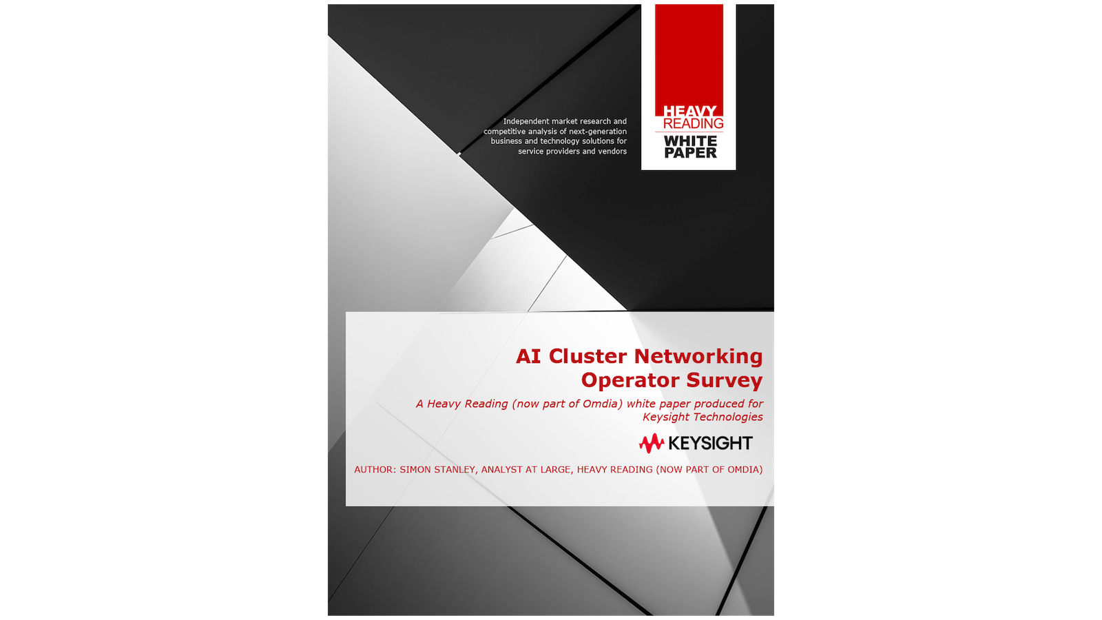Imagem da capa - Pesquisa de operadores de redes de clusters de IA da Heavy Reading