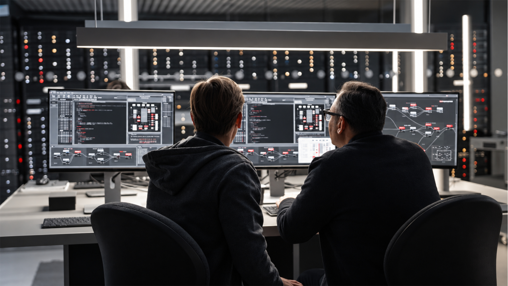 two evaluators working with software