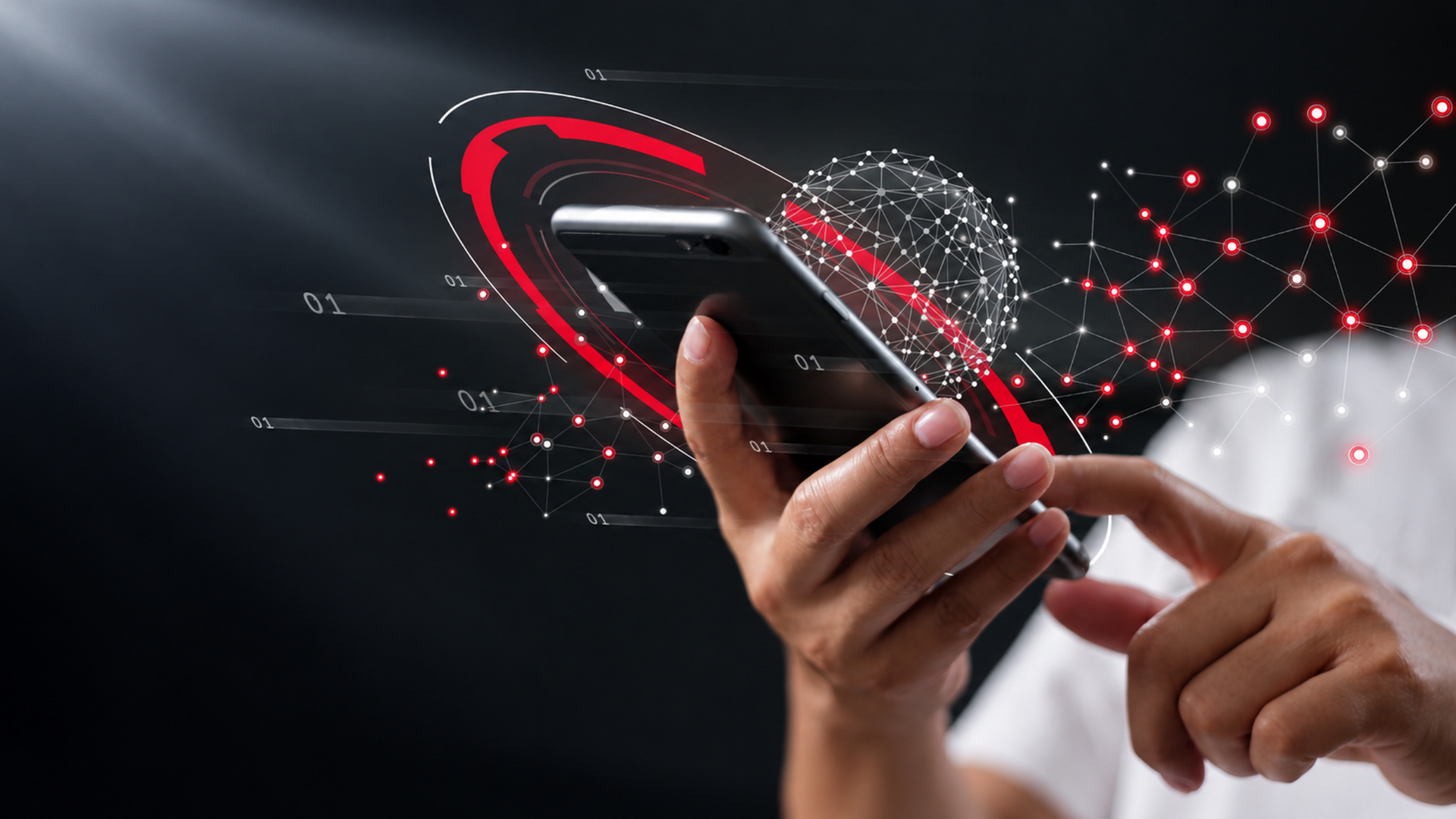 mobile phone in hands