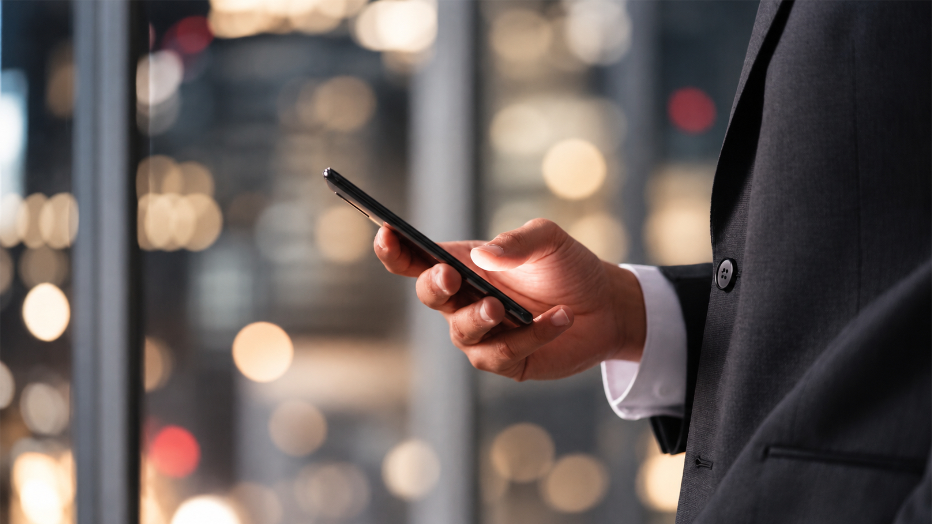 mobile phone in hands