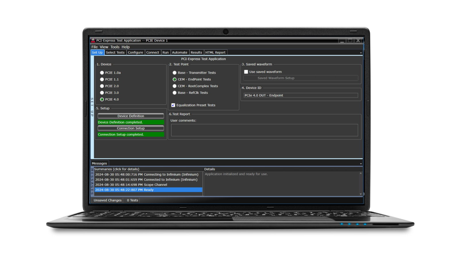 PCIe 4.0 Transmitter Compliance Test