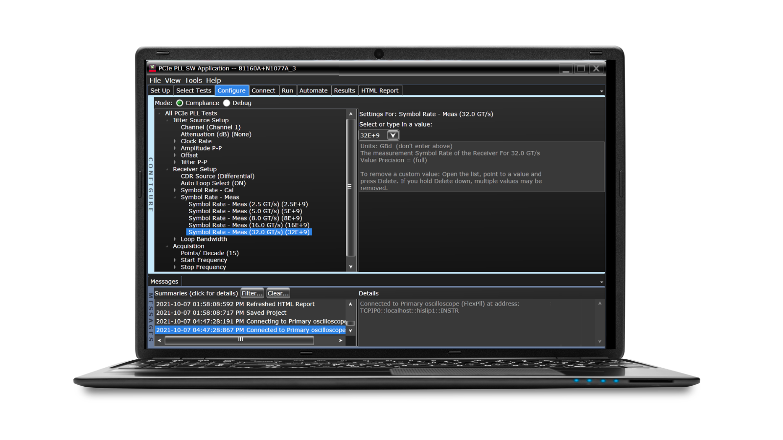 PCIe 5.0  and 6.0 PLL Test