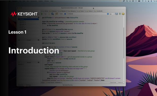 Lesson 1 - Introduction to SenseTalk programming