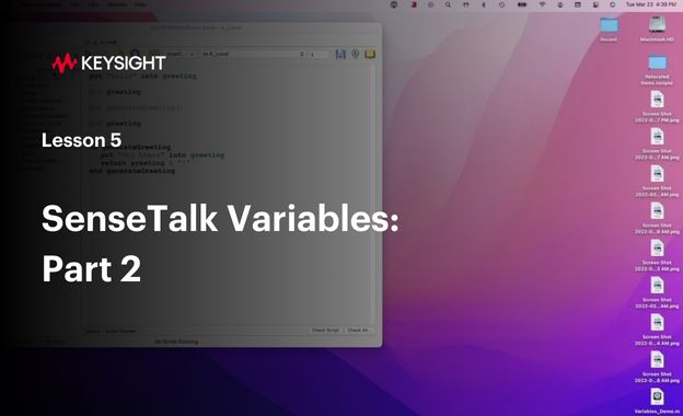 Lesson 5 - Understanding Variables in SenseTalk (Part 2)