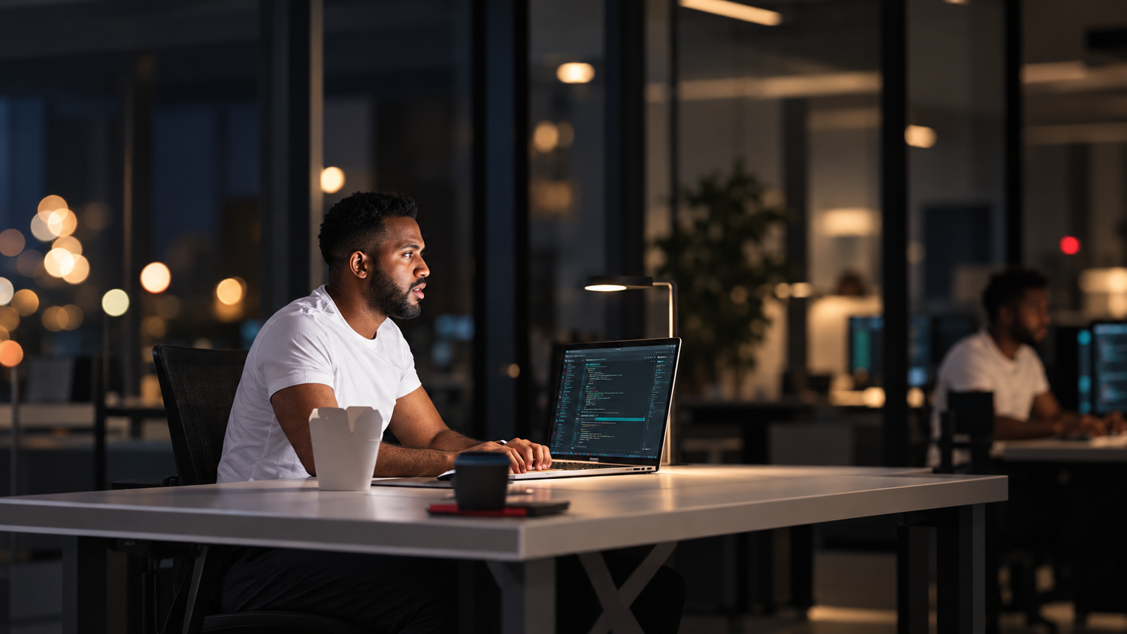 Person using laptop
