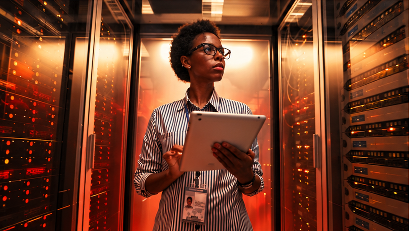 Person performing network tests