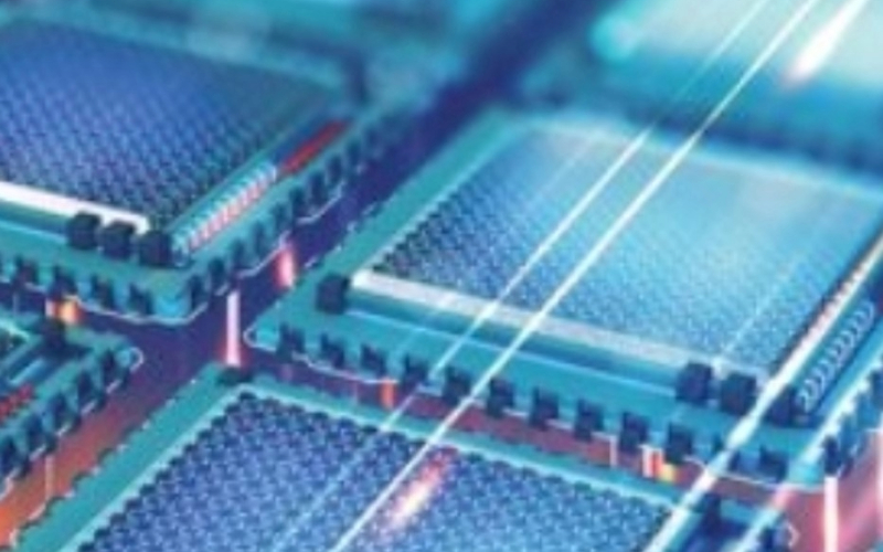 Image of a circuit board to represent what an oscilloscope's zone trigger can do for you.
