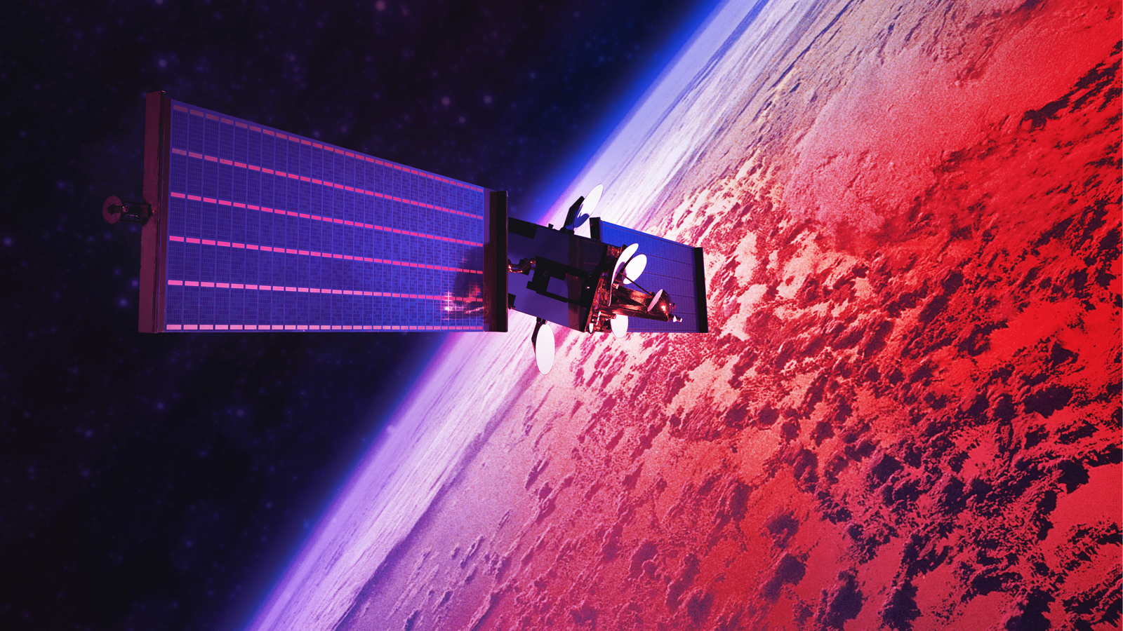 Satellite in space