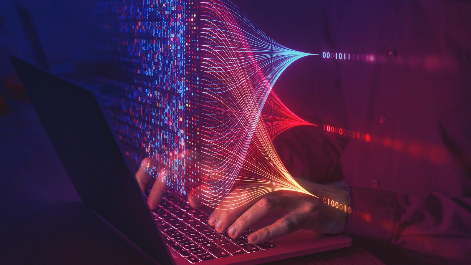 Laptop with artificial intelligence overlay