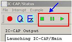 IC-CAP PEL Control Buttons