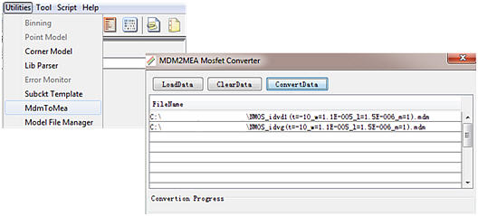 MBP .mdm to .mea Data Conversion