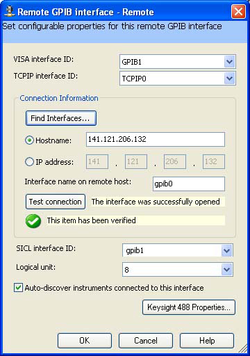 Remote GPIB Interface