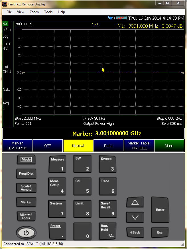 FieldFox Remote Display Software Keysight