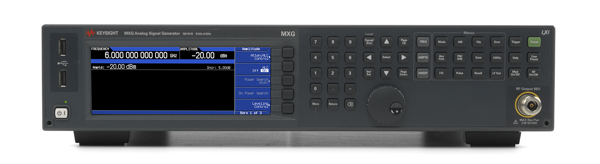 N5181B MXG X-시리즈 RF 아날로그 신호 발생기, 9 kHz ~ 6 GHz