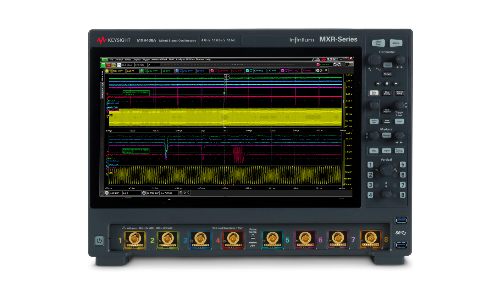 MXR408A Infiniium MXRSeries Oscilloscope 4 GHz, 8 Channels Keysight