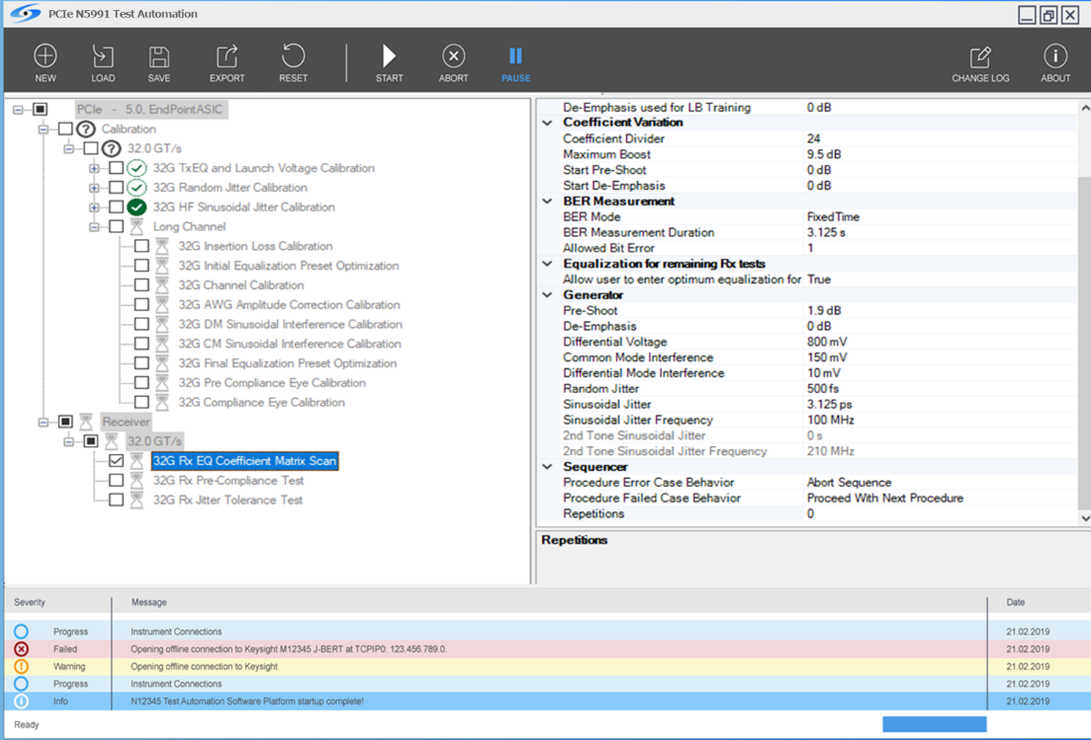 USB4® Receiver Calibration and Test Automation Software for the