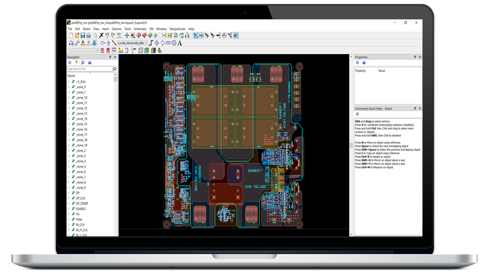PEPro software on laptop