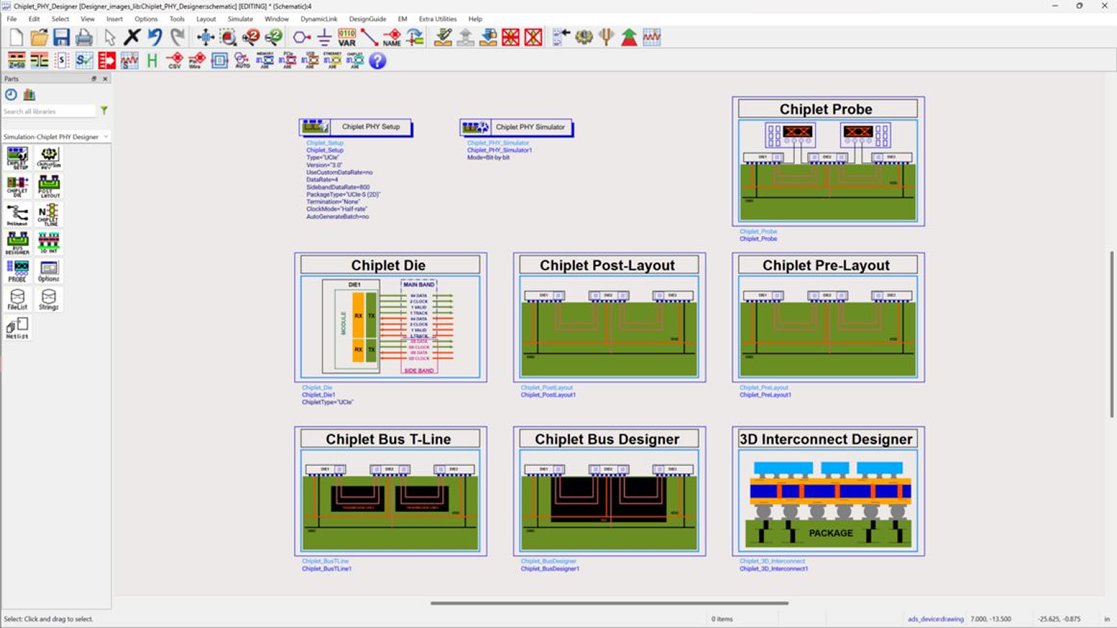 Chiplet PHY Designer software