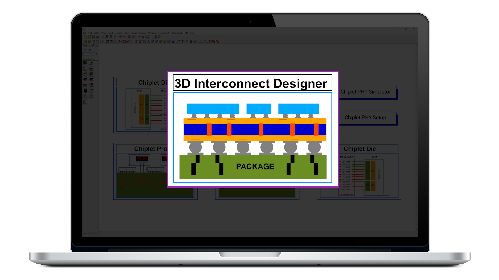 W3510E Chiplet 3D Interconnect Designer