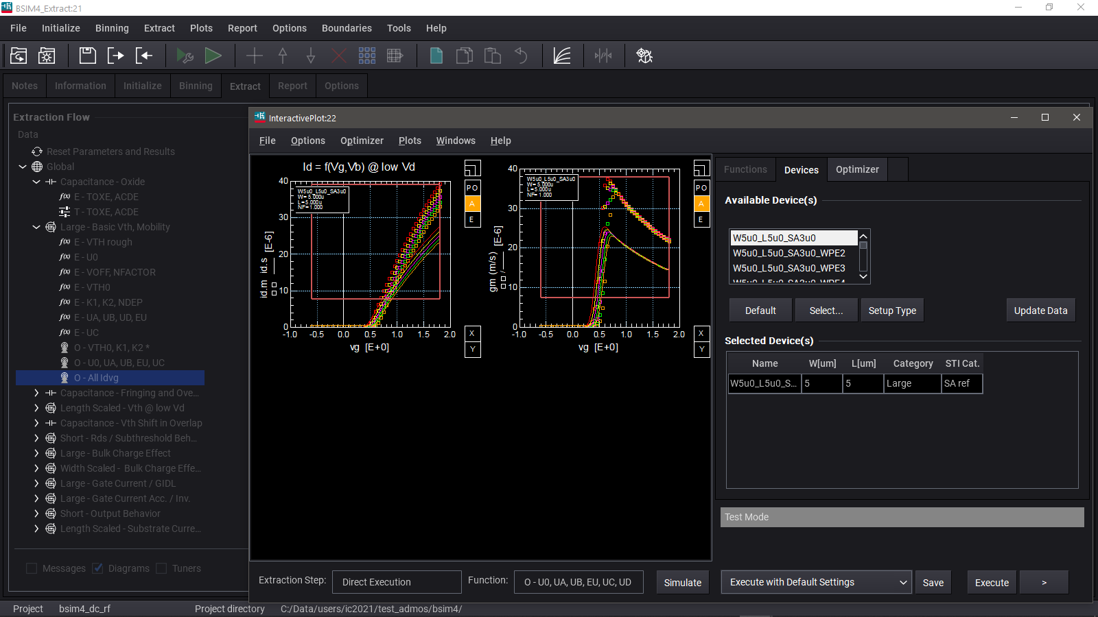 PathWave Device Modeling BSIM4 Extraction