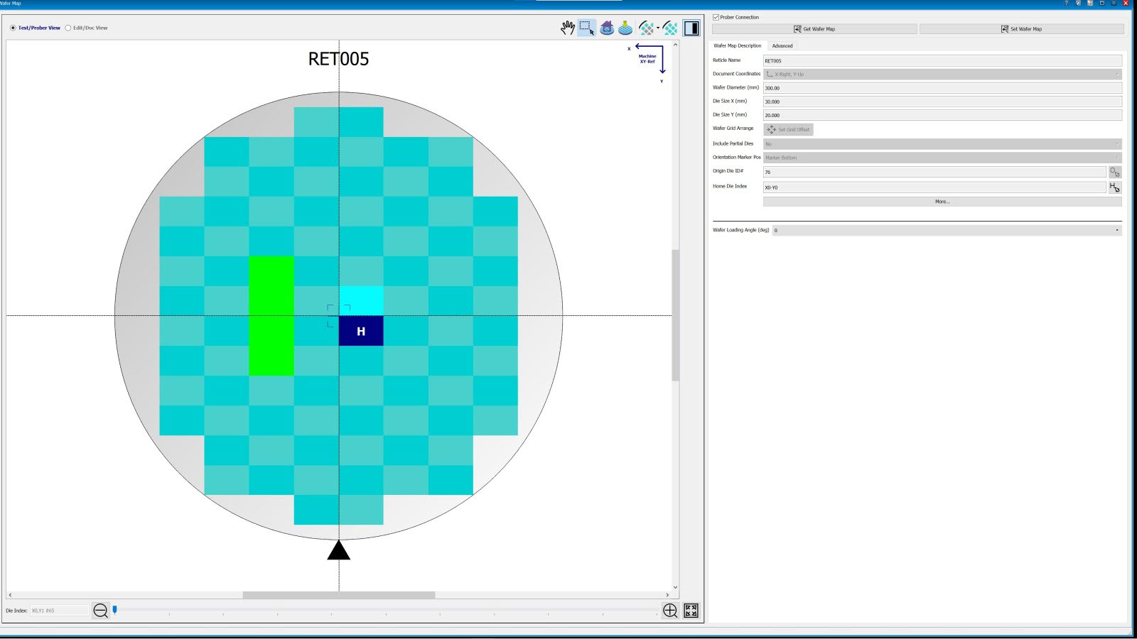 WaferPro Wafer Map Window