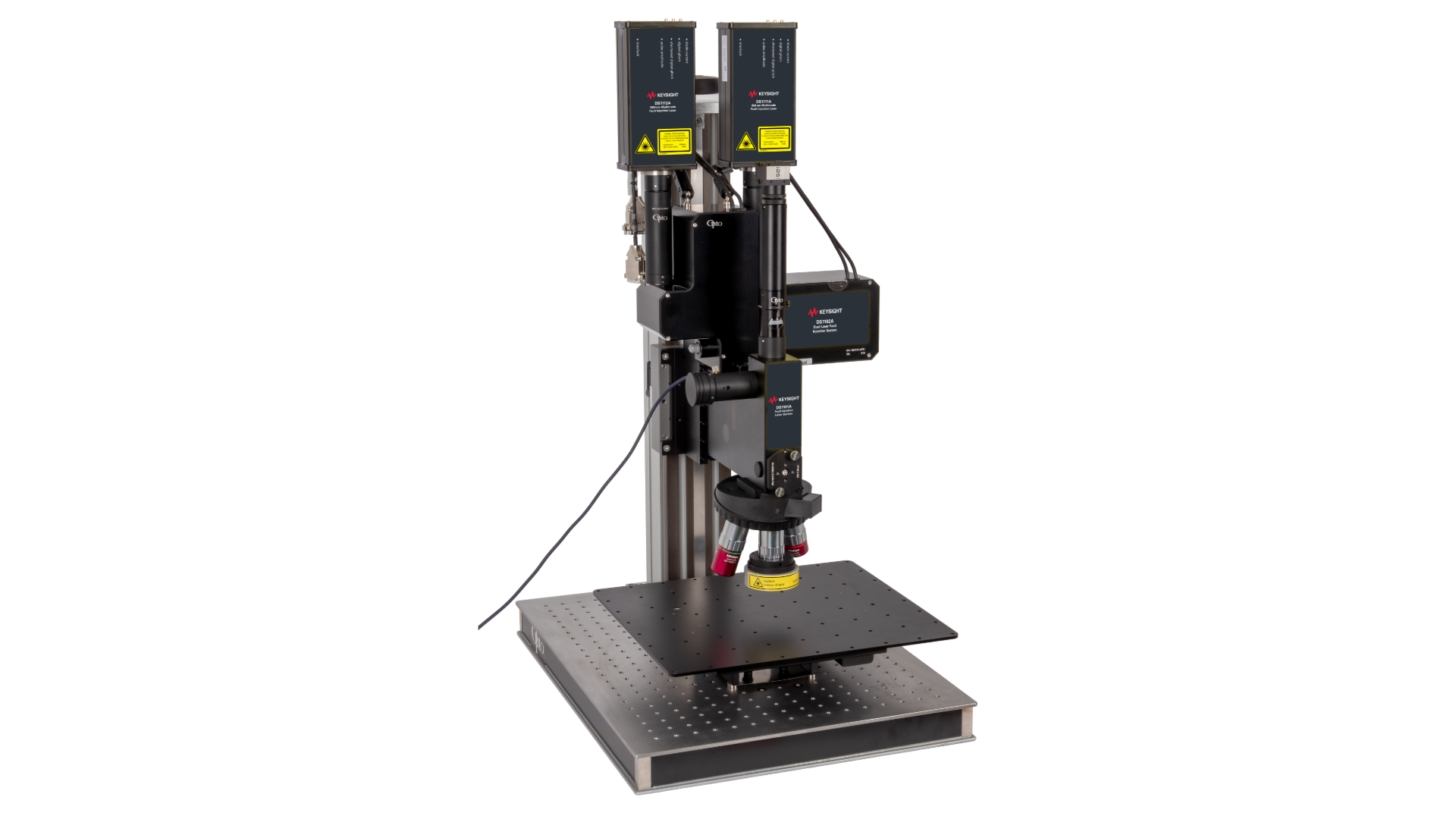 Immagine del sistema di iniezione di guasti a doppio laser