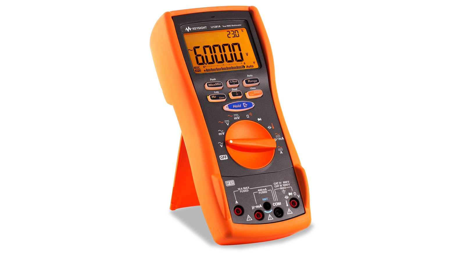 U1280 Series True RMS multimeter (Front Right view) 