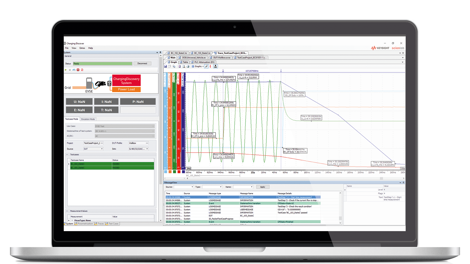 Scienlab Charging Discover Test Software Screenshot