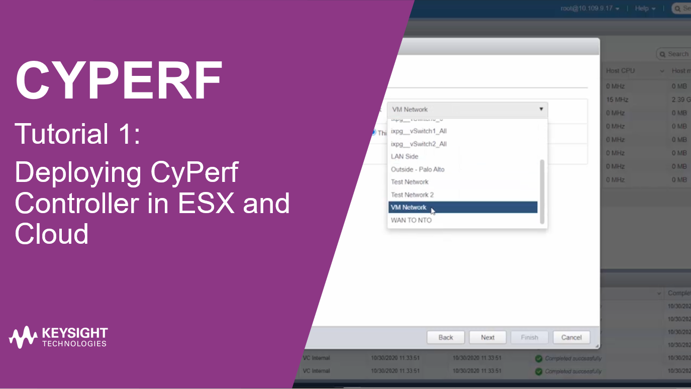 Deploying CyPerf Controller in ESX and Cloud