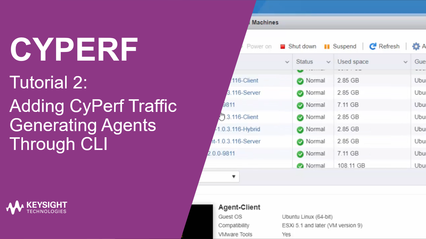Adding Traffic Generating Agents Through CLI