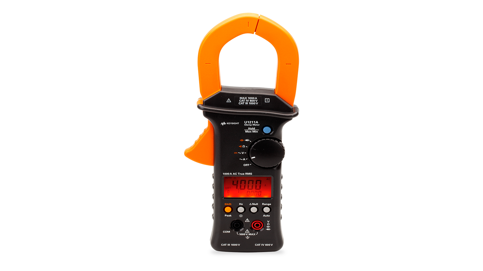 U1211A Clamp Meter (Front view) 